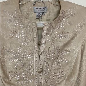 Adriana Papell Silk Suit